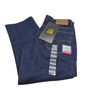 New Black Stallion FR Relaxed Fit Stretch Denim Work Pants Size 30 HEMMED